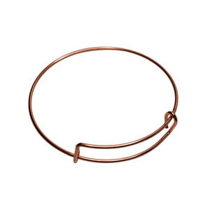 Copper Look Expandable Adjustable Wire Bangle Bracelet 2.5 Inches